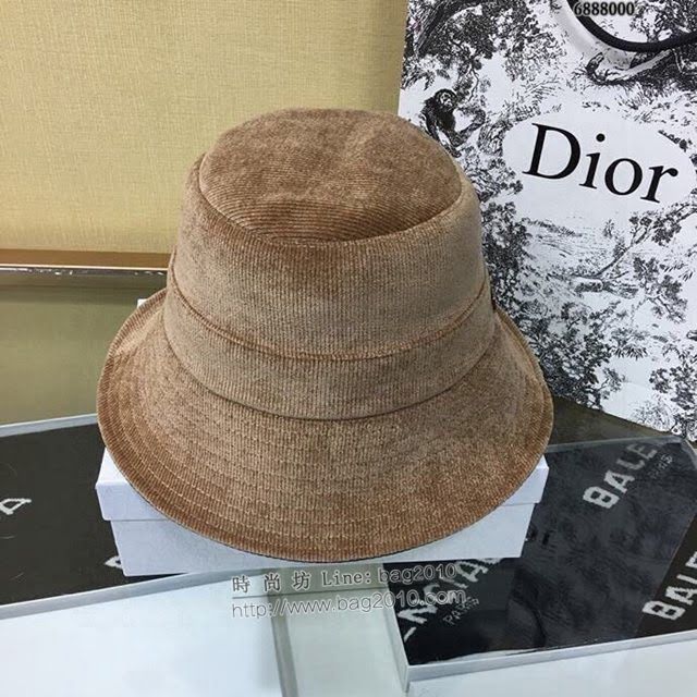 Dior女士帽子 迪奧燈芯絨雙面漁夫帽  mm1147